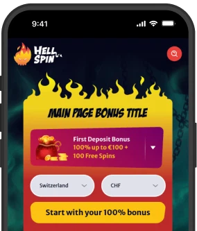 HellSpin instruction downloading app button
